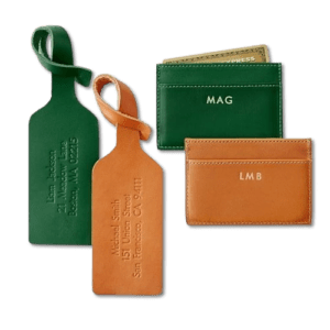 Vegan leather luggage Tag