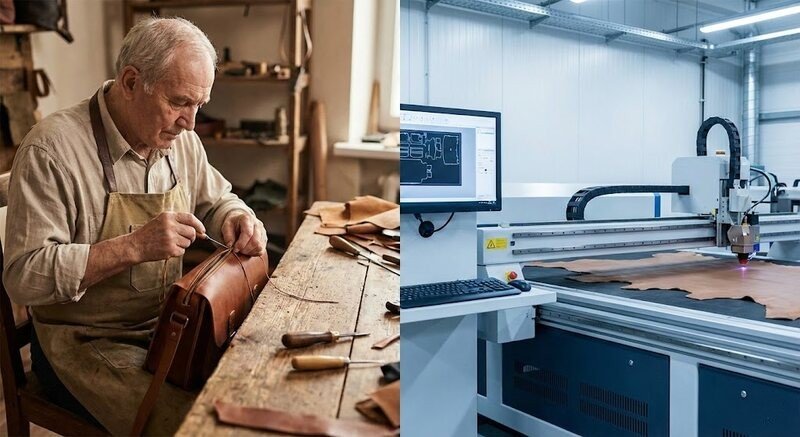 traditional craftsmanship meets modern technology in  leather goods manufacturer in india
